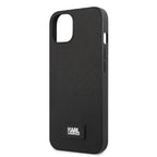 Deklas Karl Lagerfeld KLHCP13MSFMP2K iPhone 13 6.1" hardcase juodas/juodas Saffiano Plaque -- iPhone 13