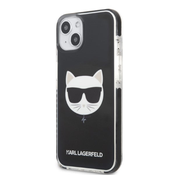 Karl Lagerfeld dėklas iPhone 13 mini – juodas, Choupette