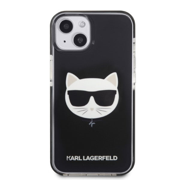 Karl Lagerfeld dėklas iPhone 13 mini – juodas, Choupette