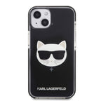 Karl Lagerfeld dėklas iPhone 13 mini – juodas, Choupette