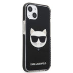 Karl Lagerfeld dėklas iPhone 13 mini – juodas, Choupette