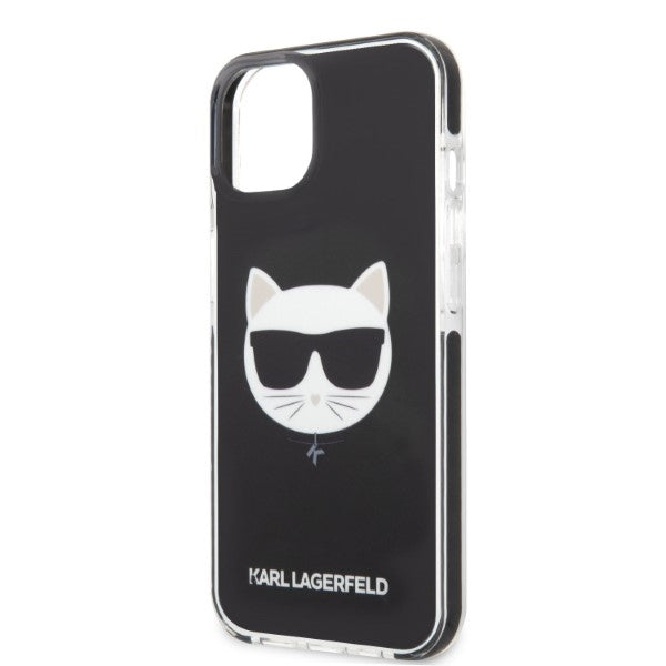 Karl Lagerfeld dėklas iPhone 13 mini – juodas, Choupette