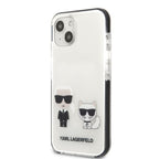 Karl Lagerfeld Karl & Choupette dėklas iPhone 13 mini – baltas