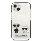 Karl Lagerfeld Karl & Choupette dėklas iPhone 13 mini – baltas