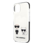 Karl Lagerfeld Karl & Choupette dėklas iPhone 13 mini – baltas