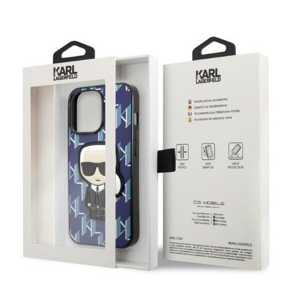 Karl Lagerfeld dėklas iPhone 13 Pro Max – mėlynas