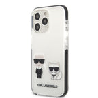 Karl Lagerfeld Karl & Choupette dėklas iPhone 13 Pro Max – baltas