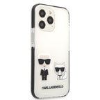 Karl Lagerfeld Karl & Choupette dėklas iPhone 13 Pro Max – baltas