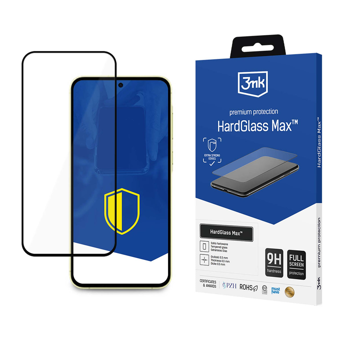 9H 3mk HardGlass Max™ stiklas „Xiaomi 13“. -- Xiaomi 13