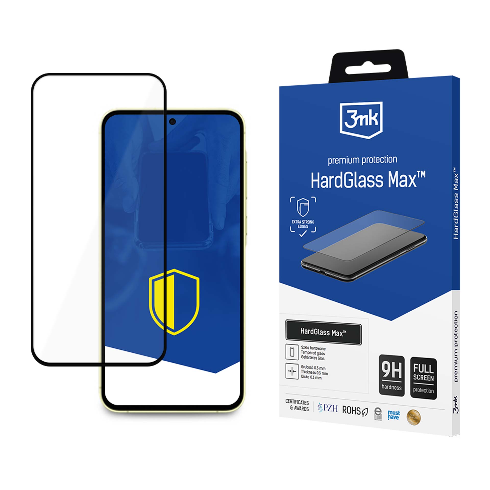 9H 3mk HardGlass Max™ stiklas „Xiaomi 13“. -- Xiaomi 13