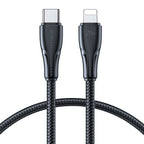 Joyroom Surpass Series A11 Lightning / USB-C 20W laidas 0.25 m - juodas