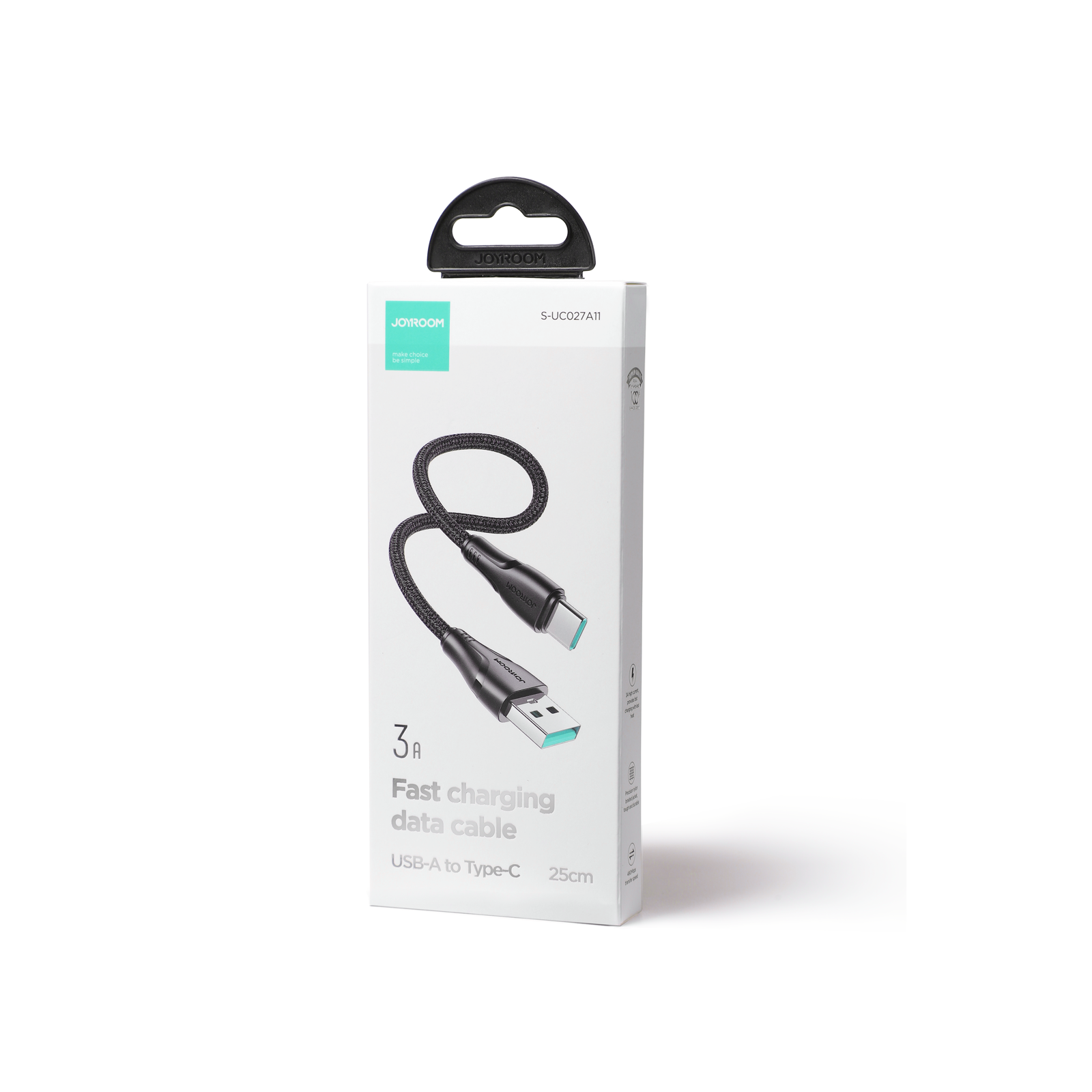 Joyroom Surpass Series A11 Lightning / USB-C 20W laidas 0.25 m - juodas