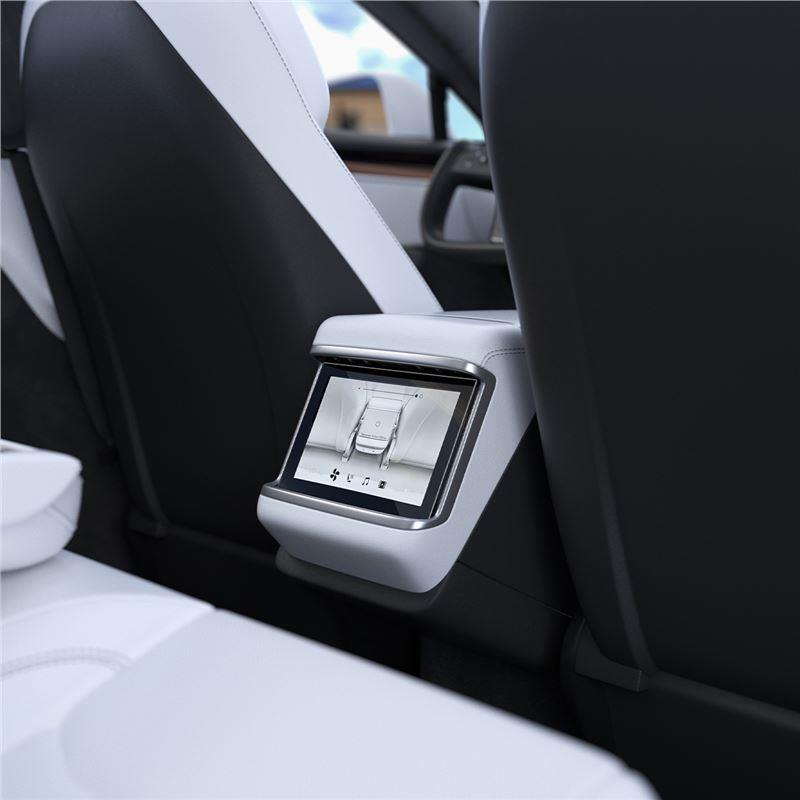 Spigen Glas.TR Slim grūdintas stiklas Tesla Model X/S – juodas -- Tesla Model X 2022 / Model S 2021