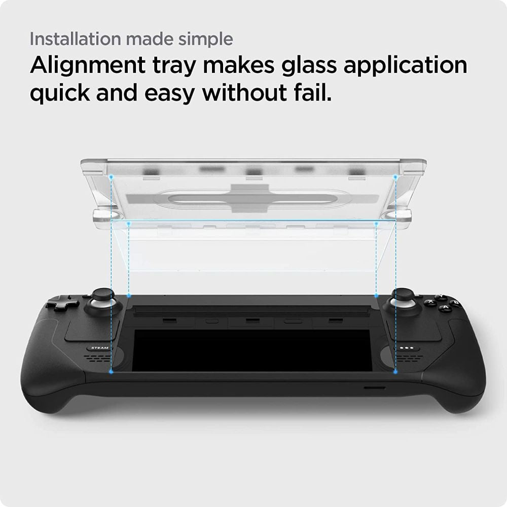 Spigen Glas.tR EZ Fit Grūdintas Stiklas Steam Deck -- Steam Deck