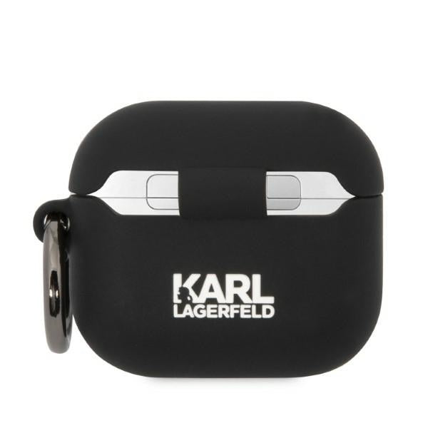 Karl Lagerfeld silikoninis dėklas AirPods 3 – juodas