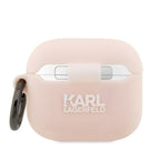 Karl Lagerfeld silikoninis dėklas AirPods 3 – rožinis
