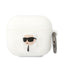 Karl Lagerfeld silikoninis dėklas AirPods 3 – baltas