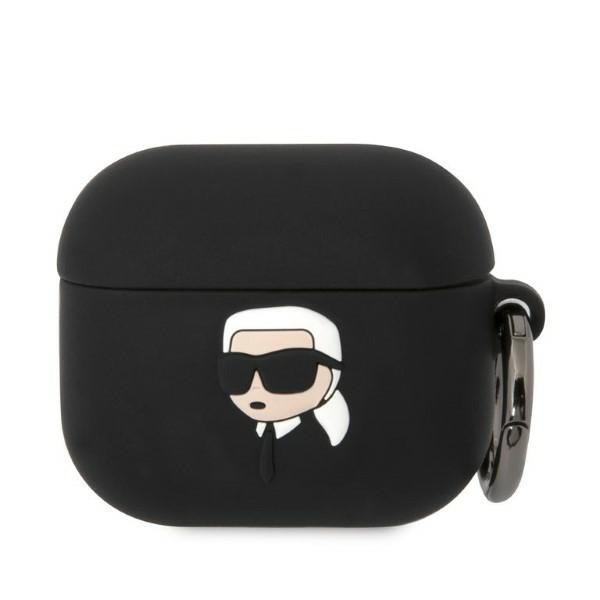 Karl Lagerfeld silikoninis dėklas AirPods 3 – juodas