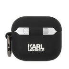 Karl Lagerfeld silikoninis dėklas AirPods 3 – juodas