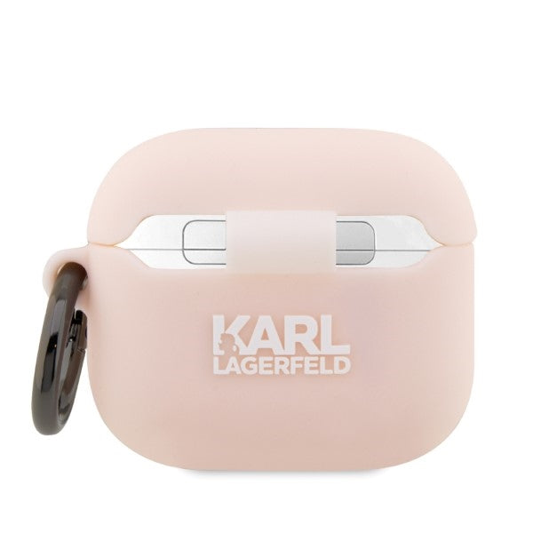 Karl Lagerfeld silikoninis dėklas AirPods 3 – rožinis