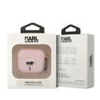 Karl Lagerfeld silikoninis dėklas AirPods 3 – rožinis