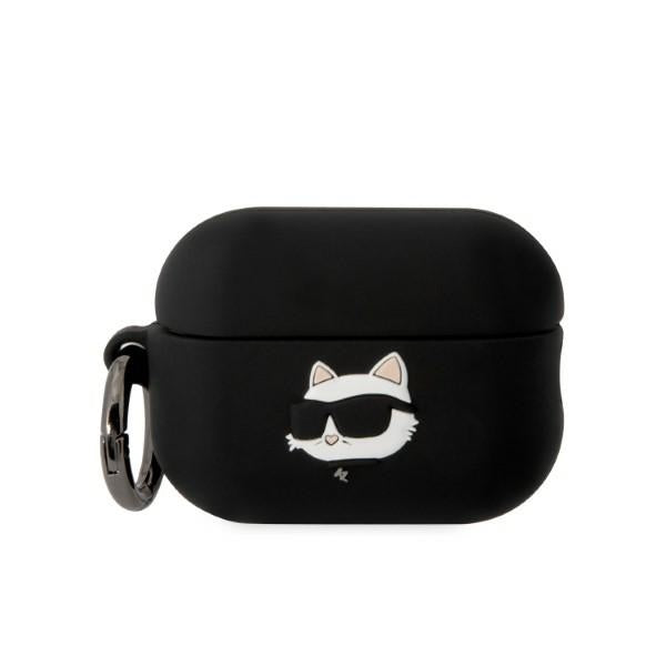 Karl Lagerfeld silikoninis dėklas AirPods Pro 2 – juodas