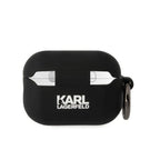 Karl Lagerfeld silikoninis dėklas AirPods Pro 2 – juodas