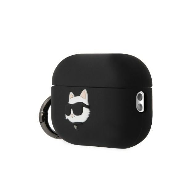Karl Lagerfeld silikoninis dėklas AirPods Pro 2 – juodas