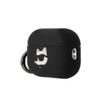 Karl Lagerfeld silikoninis dėklas AirPods Pro 2 – juodas