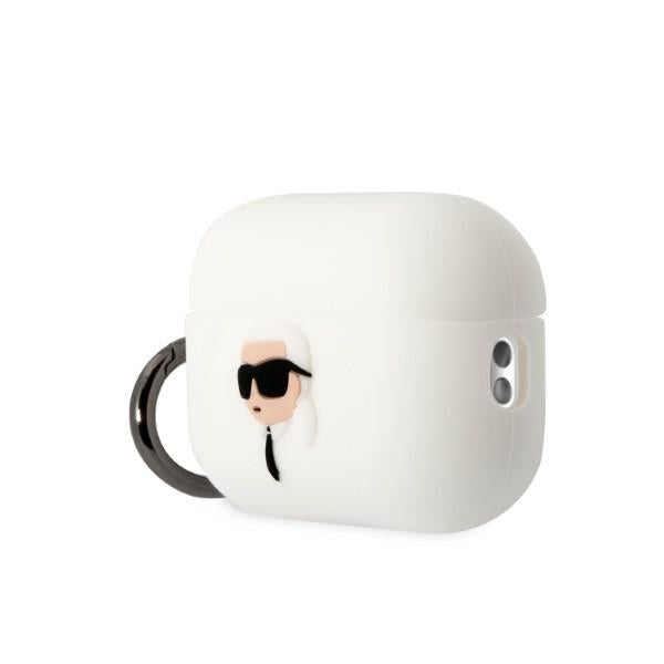 Karl Lagerfeld silikoninis dėklas AirPods Pro 2 – baltas