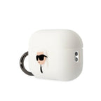 Karl Lagerfeld silikoninis dėklas AirPods Pro 2 – baltas