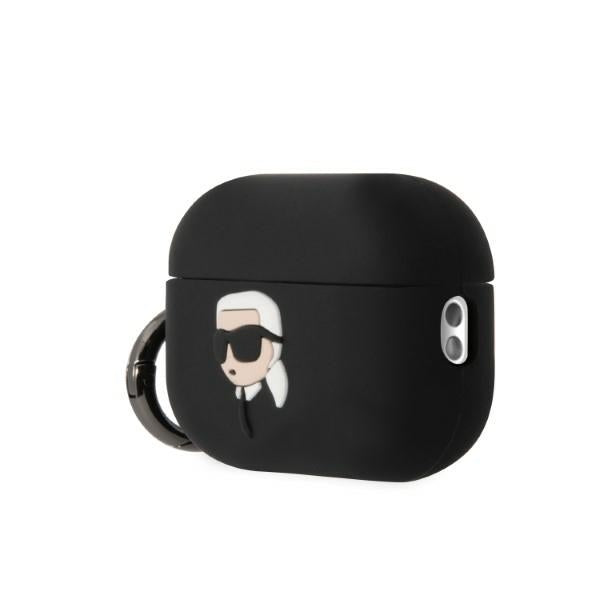Karl Lagerfeld silikoninis dėklas AirPods Pro 2 – juodas