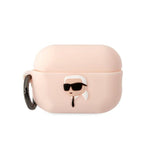 Karl Lagerfeld silikoninis dėklas AirPods Pro 2 – rožinis