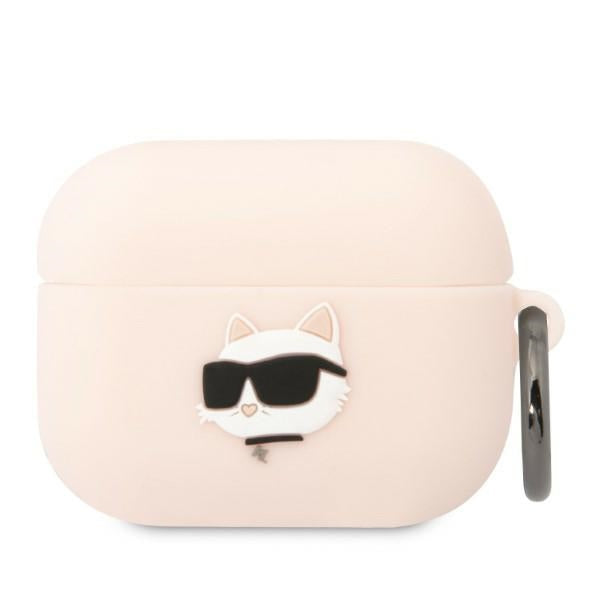 Karl Lagerfeld silikoninis dėklas AirPods Pro – rožinis -- AirPods Pro