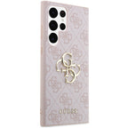 Guess GUHCS23L4GMGPI S23 Ultra S918 rožinis/rožinis hardcase 4G Big Metal Logo -- Samsung Galaxy S23 Ultra