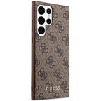 Guess 4G dėklas Samsung Galaxy S23 Ultra – rudas
