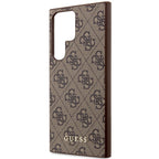Guess 4G dėklas Samsung Galaxy S23 Ultra – rudas