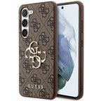 Guess GUHCS23S4GMGBR S23 S911 ruda/ruda kietas dėklas 4G Big Metal Logo -- Samsung Galaxy S23