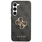 Guess dėklas Samsung Galaxy S23 – pilkas, 4G Big Metal Logo -- Samsung Galaxy S23