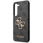 Guess dėklas Samsung Galaxy S23 – pilkas, 4G Big Metal Logo -- Samsung Galaxy S23