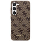 Guess 4G dėklas Samsung Galaxy S23 – rudas