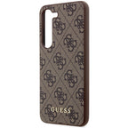 Guess 4G dėklas Samsung Galaxy S23 – rudas