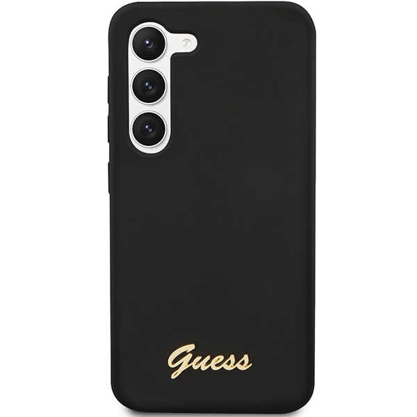 Guess silikoninis dėklas Galaxy S23 – juodas
