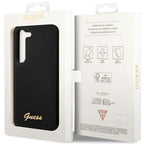 Guess silikoninis dėklas Galaxy S23 – juodas