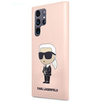 Karl Lagerfeld silikoninis dėklas Galaxy S23 Ultra – rožinis -- Samsung Galaxy S23 Ultra