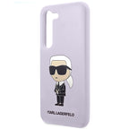 Karl Lagerfeld Liquid Silicone Ikonik Karl dėklas Samsung Galaxy S23+ – violetinis -- Samsung Galaxy S23+