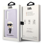 Karl Lagerfeld Liquid Silicone Ikonik Karl dėklas Samsung Galaxy S23+ – violetinis -- Samsung Galaxy S23+