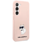 Karl Lagerfeld silikoninis dėklas Galaxy S23 – rožinis