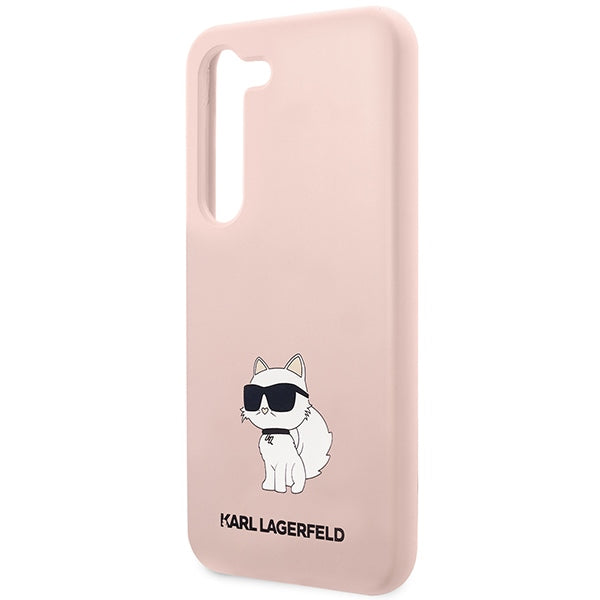 Karl Lagerfeld silikoninis dėklas Galaxy S23 – rožinis