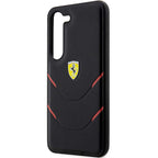 Ferrari Hot Stamp Lines dėklas Samsung Galaxy S23+ – juodas